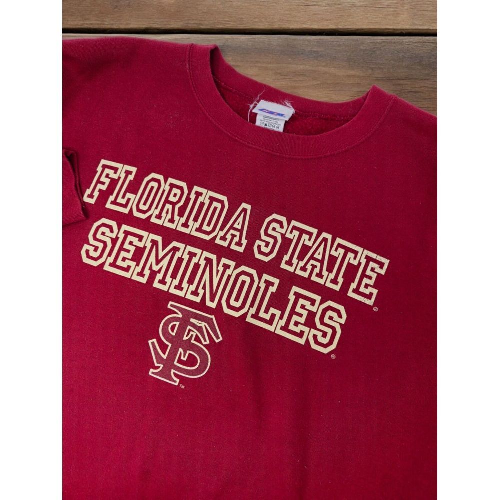 CSA Sweatshirt Size XL Men NCAA Florida State Seminoles Red Crewneck College VTG